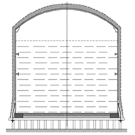 Схема одностенного изотермического резервуара